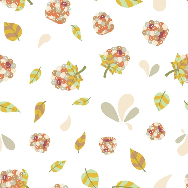 Fresh Luscious Seamless Pattern Featuring Raspberries Cute Pattern Design Filled — Stock Photo, Image