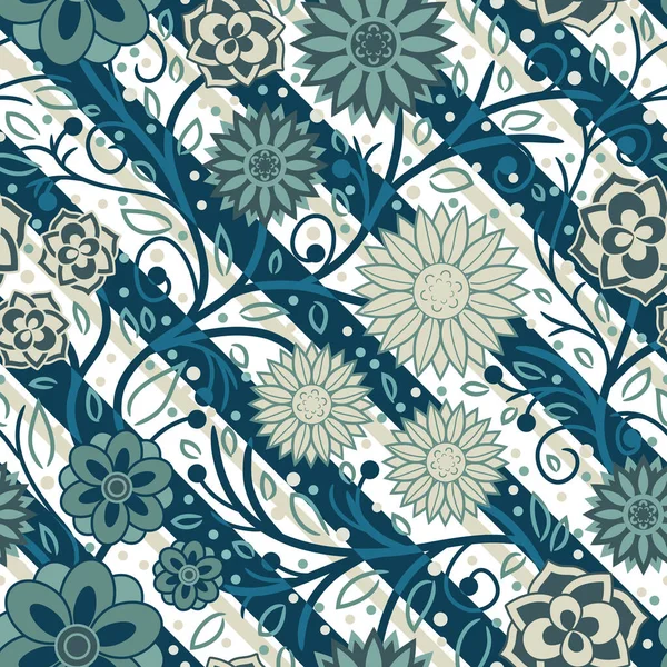 Set Beautiful Simple Geometrical Blossoms Full Color Seamless Surface Pattern — стоковое фото