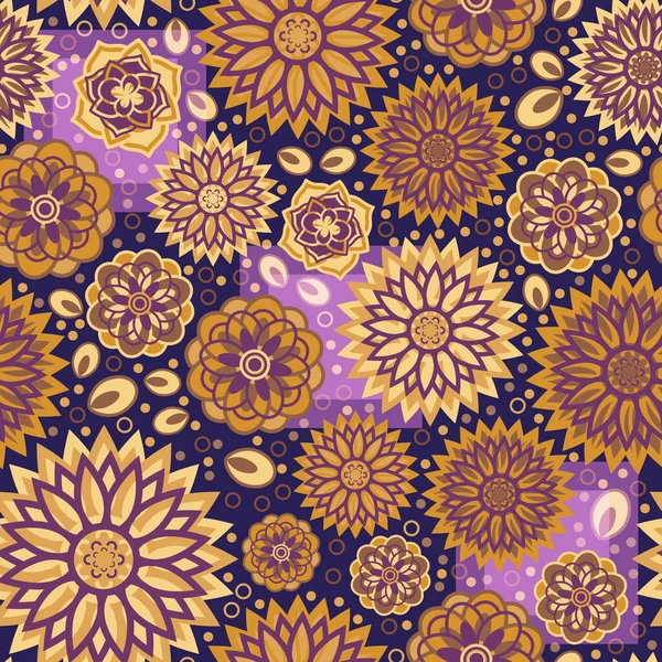 Conjunto Flores Geométricas Hermosas Simples Todo Color Diseño Patrón Vectores — Archivo Imágenes Vectoriales