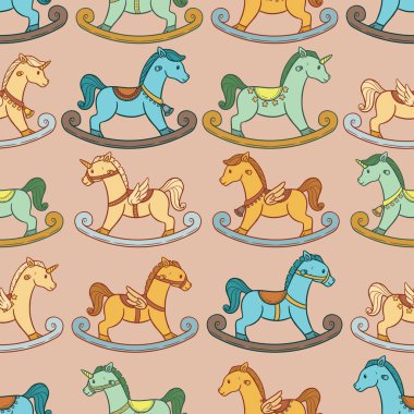 Çok farklı şekillerde sallanan atların sevimli ve kusursuz dizaynı..