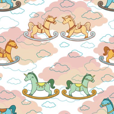 Çok farklı şekillerde sallanan atların sevimli ve kusursuz dizaynı..