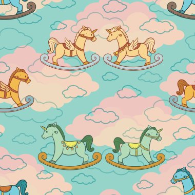 Çok farklı şekillerde sallanan atların sevimli ve kusursuz dizaynı..