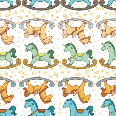 Çok farklı şekillerde sallanan atların sevimli ve kusursuz dizaynı..