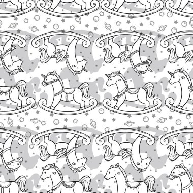 Çok farklı şekillerde sallanan atların sevimli ve kusursuz dizaynı..