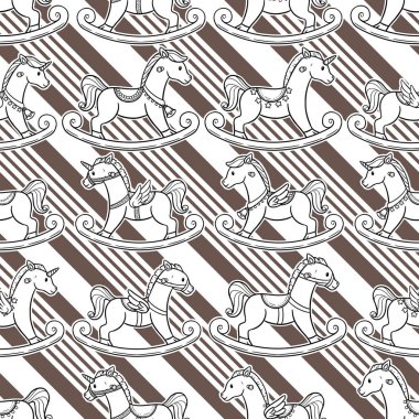 Çok farklı şekillerde sallanan atların sevimli ve kusursuz dizaynı..