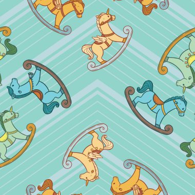 Çok farklı şekillerde sallanan atların sevimli ve kusursuz dizaynı..