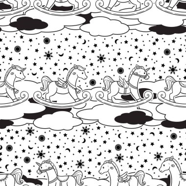 Çok farklı şekillerde sallanan atların sevimli ve kusursuz dizaynı..