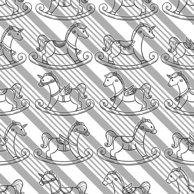 Çok farklı şekillerde sallanan atların sevimli ve kusursuz dizaynı..