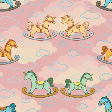 Çok farklı şekillerde sallanan atların sevimli ve kusursuz dizaynı..