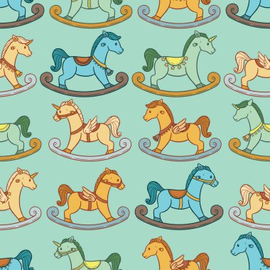 Çok farklı şekillerde sallanan atların sevimli ve kusursuz dizaynı..