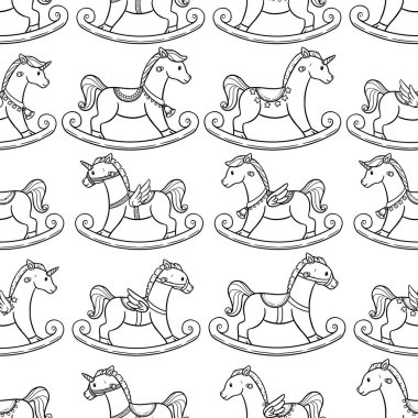 Çok farklı şekillerde sallanan atların sevimli ve kusursuz dizaynı..