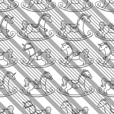 Çok farklı şekillerde sallanan atların sevimli ve kusursuz dizaynı..