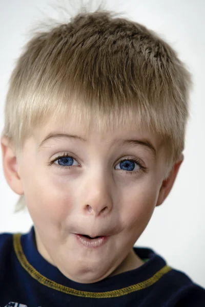 Boy show emotions — Stock Photo, Image