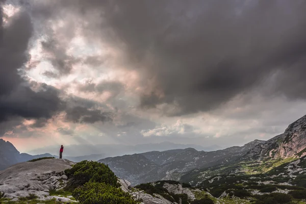 Turistika v Alpách — Stock fotografie