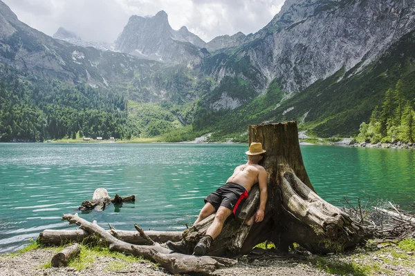 Turistika v Alpách — Stock fotografie