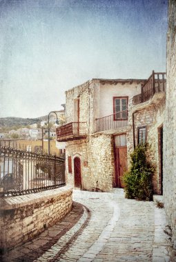 Kıbrıs Caddesi. eski stil görüntü.