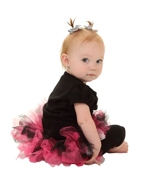 Tančící miminko v tutu — Stock fotografie