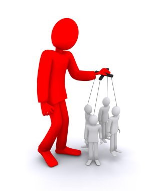 diğeri kuklalar yöneten adam