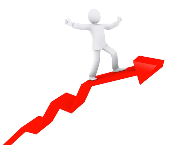 Success graph — Stock Photo, Image