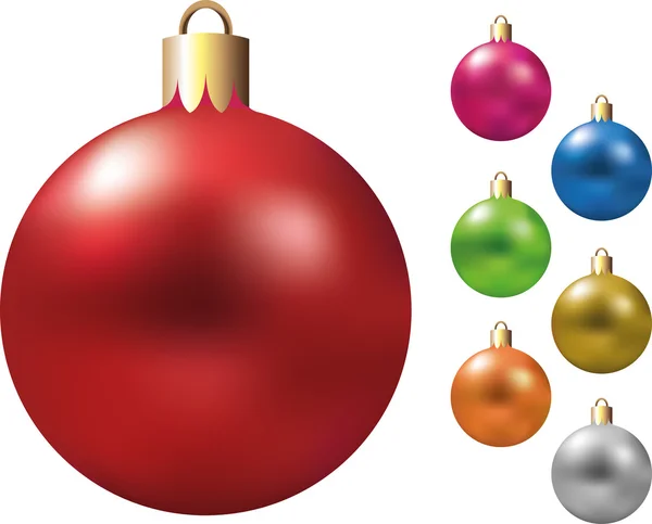 Noel topları süsleme vektör — Stok Vektör