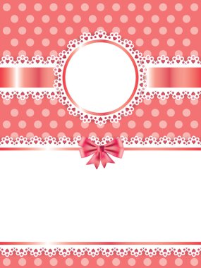 Çocuk pink çerçeve vektörel arka plan