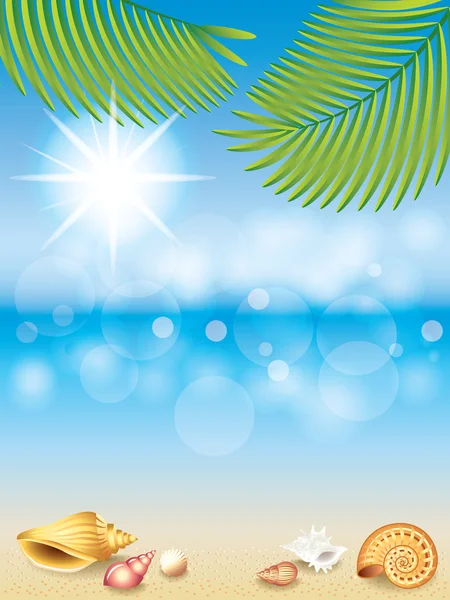 Vacaciones de verano vector fondo — Vector de stock