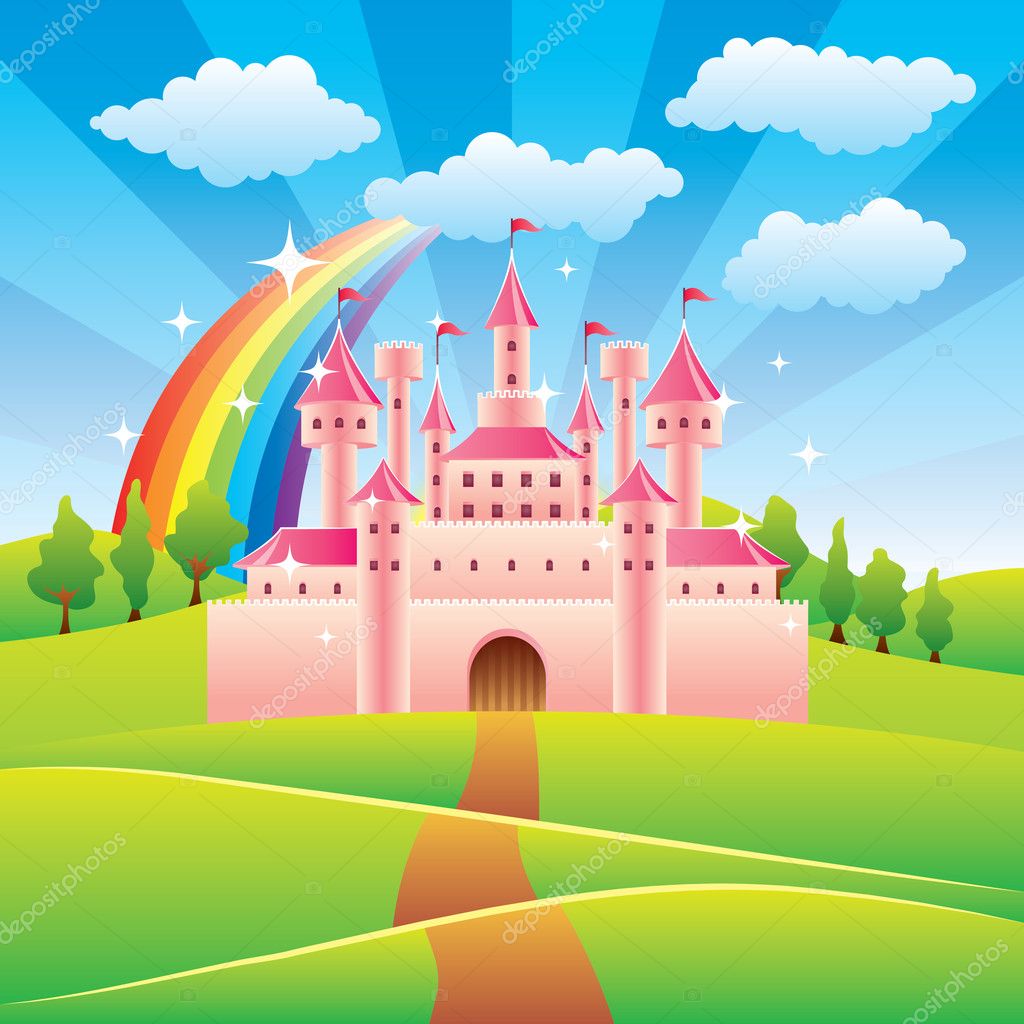 cartoon castle background