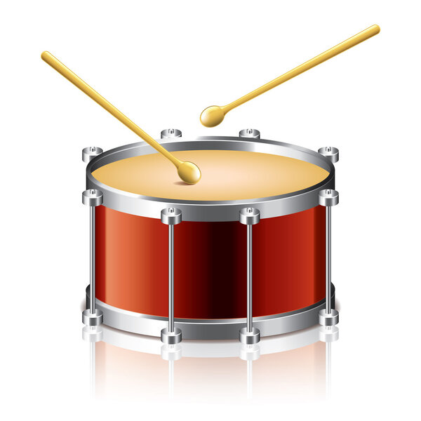 Bass drum vector illustration