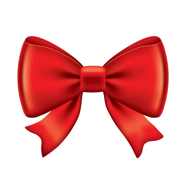 Red bow vector illustration — Stock Vector