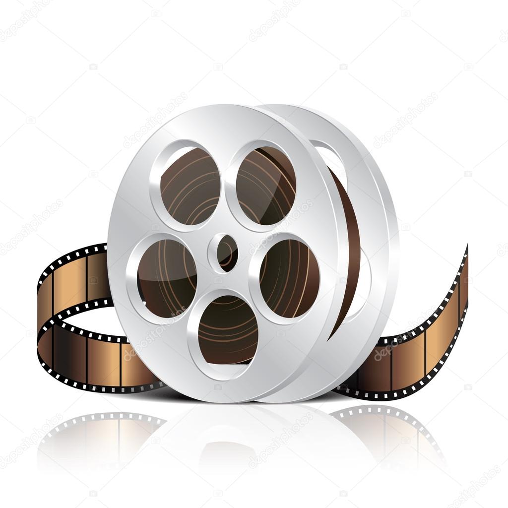 Film reel vector illustration Stock Vector by ©andegraund548 43232373