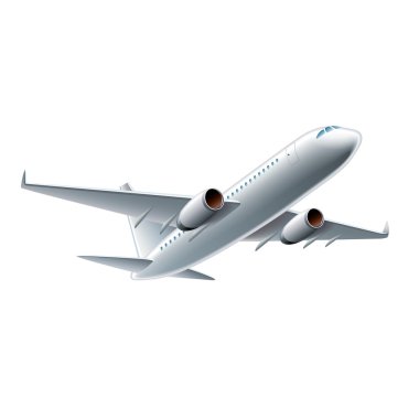 uçan uçak vektör çizim