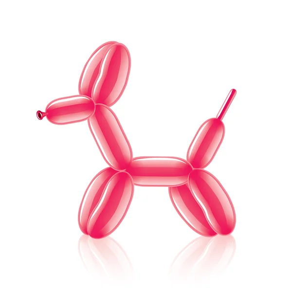 Ilustracja wektorowa balonu zwierząt pies — Wektor stockowy