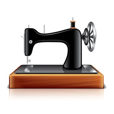 Dikiş makinesi vektör çizimi