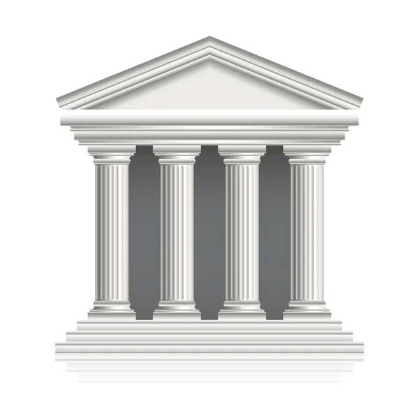 Griekse tempel vectorillustratie — Stockvector