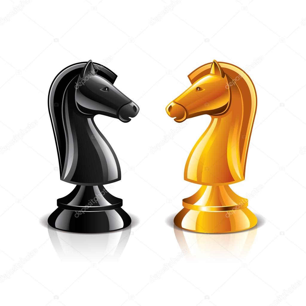 Chess knight vector illustration