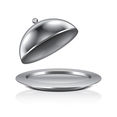 Restoran cloche vektör çizim