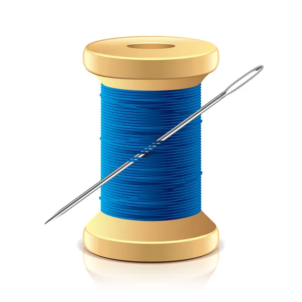 Needle and thread spool vector illustration Stock Vector
