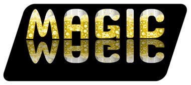 kabarcıklar ile güzel bir metin şeklinde logosu