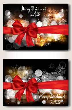 kırmızı kurdele ile soyut afiş