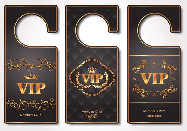 VIP puerta Etiquetas — Vector de stock