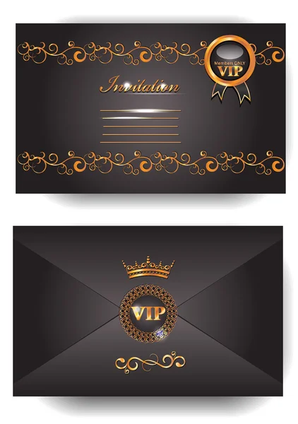 Invitación sobre VIP Vector de stock