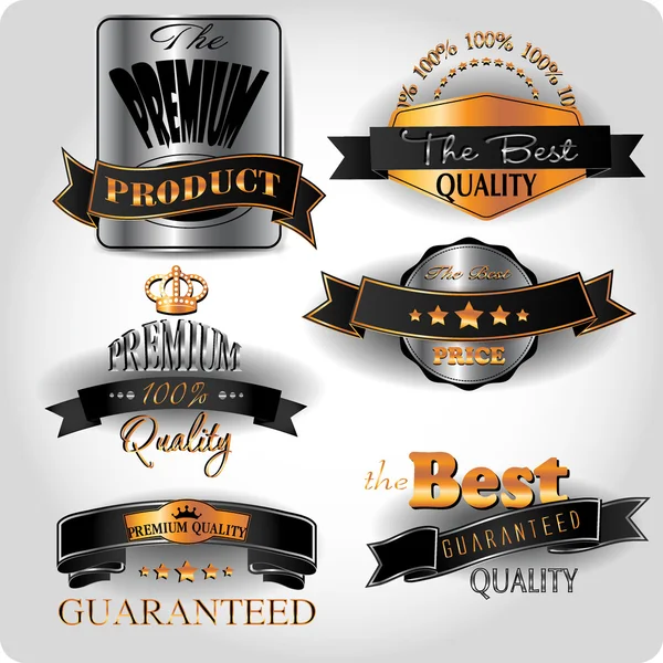 Premium Kalite altın ve platin vintage etiketleri