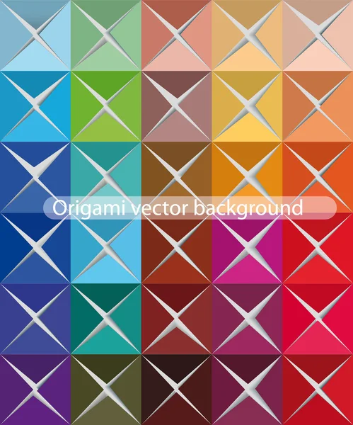 Origami fundo vetorial — Vetor de Stock