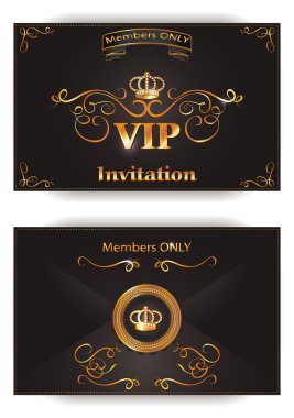 davetiye VIP zarf vektör