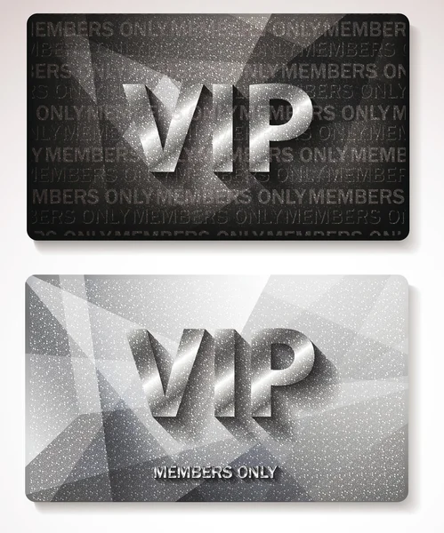 Cartes VIP Argent — Image vectorielle