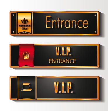VIP girişi işaret etiketleri