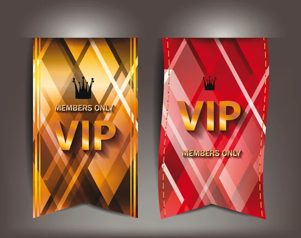 Etiquetas textiles VIP — Vector de stock