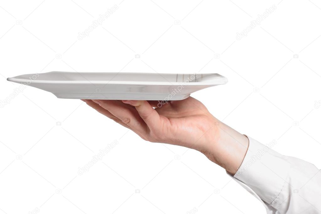 Hand with plate