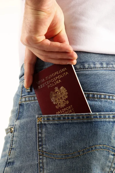 Паспорт гражданина Польши — стоковое фото