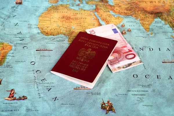Passaporte polaco — Fotografia de Stock